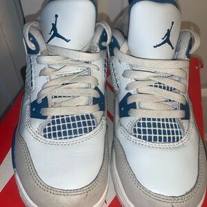 Jordan Kids Retro 4 military blue